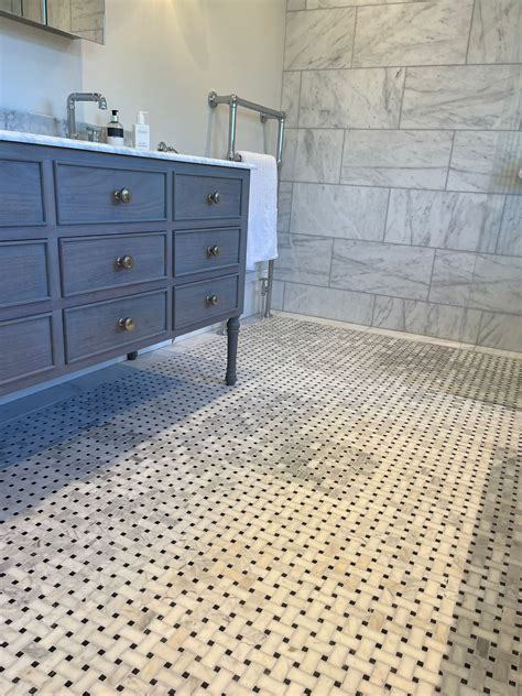 Carrara White Marble Polished Basket Weave Mosaic – Lite Stone