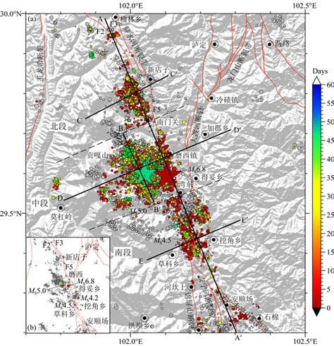 2022年9月5日泸定 M S 6.8地震宽频带地震动谱元法模拟