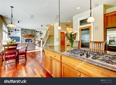 3,792 Kitchen In Luxury Home With Large Island Images, Stock Photos ...