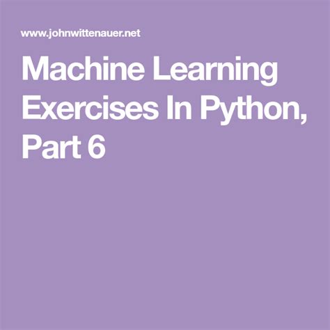 Image result for Machine Learning Exercises