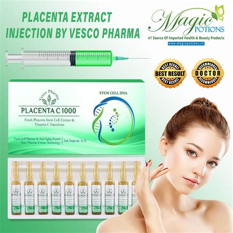 Placenta Extract Injection By Vesco Pharma Placenta C 1000 | Magicpotions