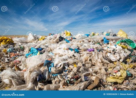 Pollution Concept Garbage Pile in Trash, Waste Dump or a Landfill ...