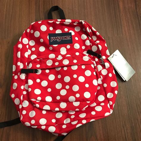 Jansport - Red Polka Dot Backpack, Women's Fashion, Bags & Wallets ...