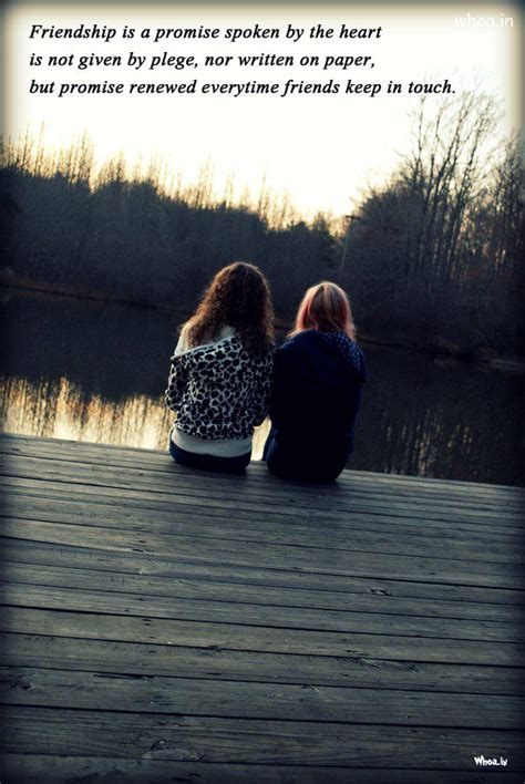 Happy Friendship Day And Promise Day Quote HD Wallpaper