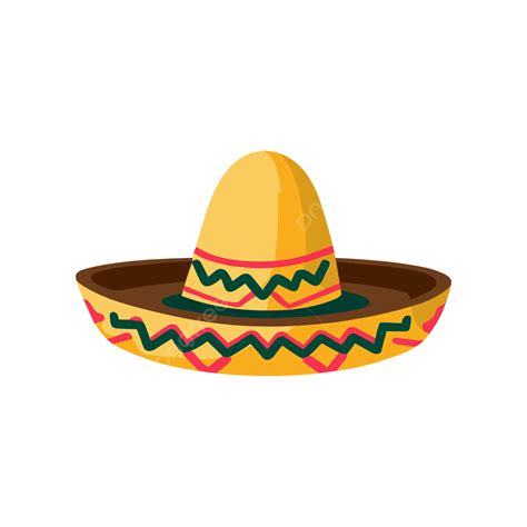 Mexican Sombrero Hat Vector Drawing Illustration, Mexico, Hat, Sombrero ...