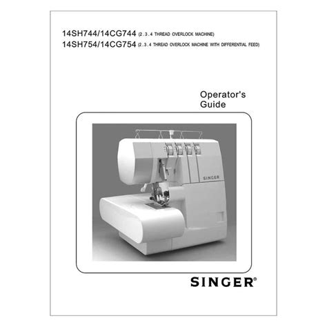 Image result for Singer Model 14SH754 How to Set