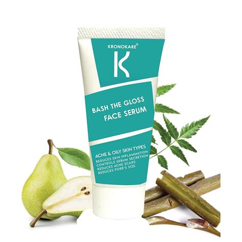 Kronokare BASH THE GLOSS FACE SERUM FOR OILY SKIN 30 GM Acne Skin ...