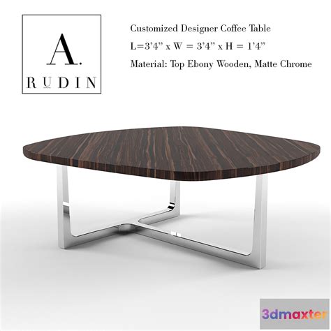 A RUDIN - Designer coffee table - No.2 - 3DMAXTER