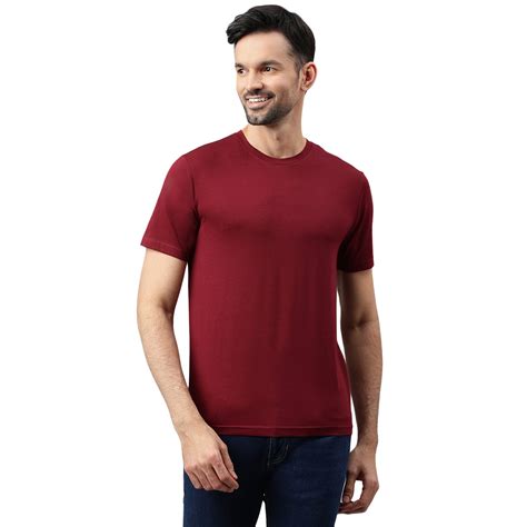 Boost Your Basics: Men's Supima Cotton T-Shirt (Burgundy) | Best Cotton ...