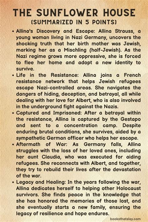 The Sunflower House Summary, Characters and Themes