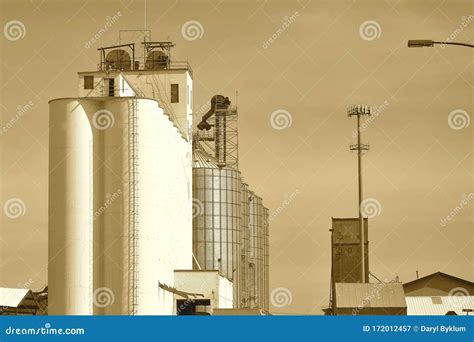 A Grain Elevator in Thief River Falls, Minnesota Stock Image - Image of ...