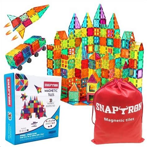Magna-Tiles Magnetic Building Toys,Clear Colors Set,Multi Color (100 ...