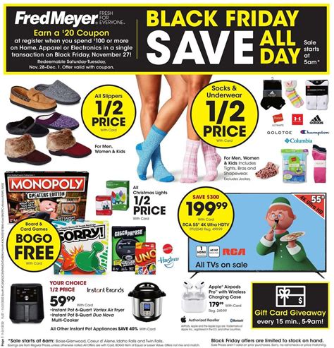 Fred Meyer Black Friday Sale Weekly Ad & Specials from November 27