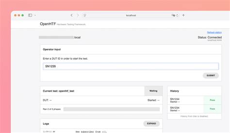 Image result for Openhtf Web GUI
