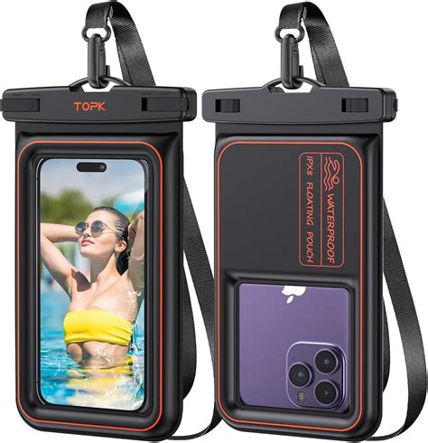 Amazon.com: UNBREAKcable Waterproof Phone Pouch 2 Pack - IPX8 Floating ...