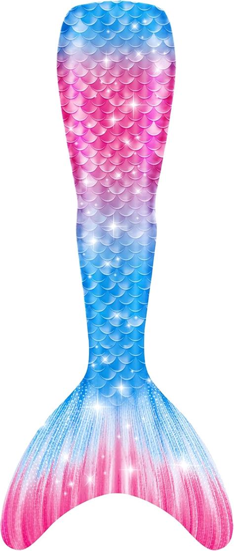 Buy Mermaid Tail Swimsuit with Monofin Girls Boys Swimwear Bikini Set ...