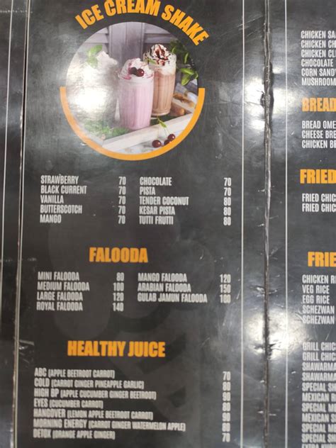 Menu at Kuala Lumpur City Cafe, Chennai