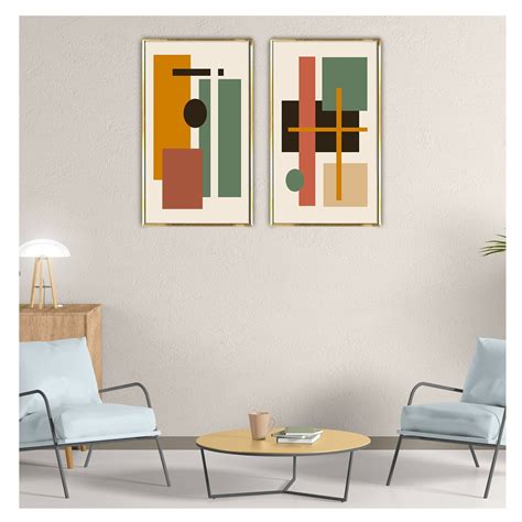 Stunning Abstract Geometric Canvas Painting for Modern Living Rooms ...