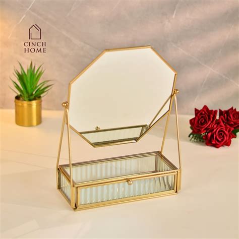 Vanity Mirror with Jewellery Organiser – Cinch Home