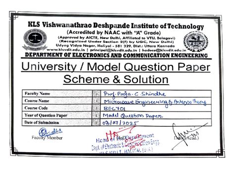 Model Question Paper for BEGO - Electronics & Communication Engineering ...