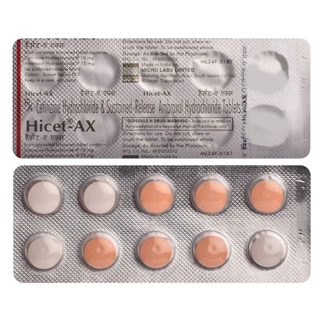 Hicet AX - Strip of 10 Tablets : Amazon.in: Health & Personal Care