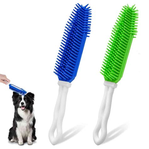 Amazon.com: BRILLIRARE 2 Pack Dog Grooming Bath Brush, Premium Soft ...