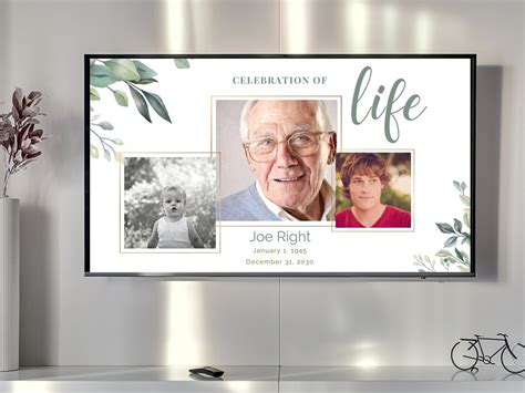 Memorial Slideshow With Music for Man, Celebration of Life Slide Show ...