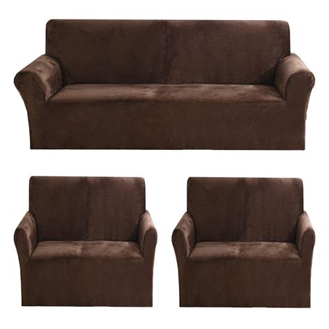 Gifts Island® Premium Velvet Sofa Cover 3 Seater and 2 Seater Fully ...