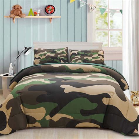 Amazon.com: Holawakaka Full Size Camouflage Bedding Comforter Set with ...