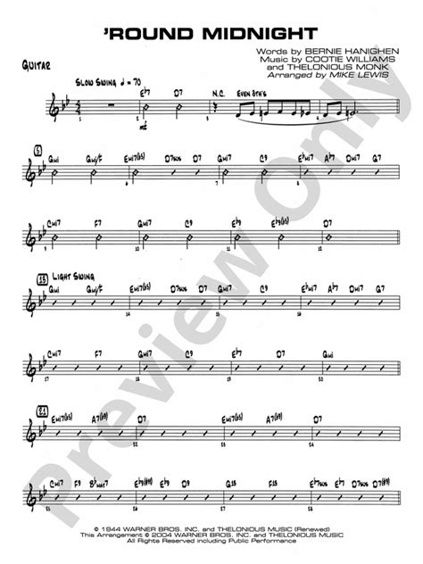 Image result for Round Midnight Guitar Tutorial