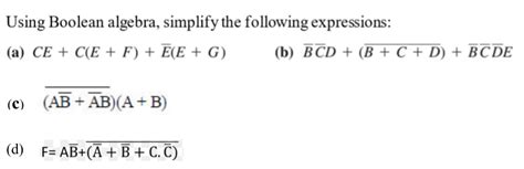 Image result for Simplifying Boolean Expressions Using Boolean Algebra