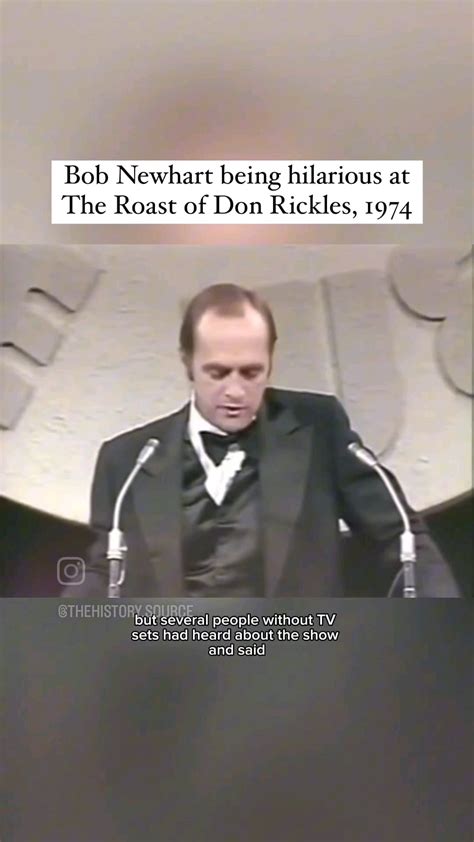 Bob Newhart roasts Don Rickles at the Dean Martin Celebrity Roast 1974 ...