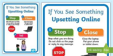 KS1 Inappropriate Content Online Safety Poster