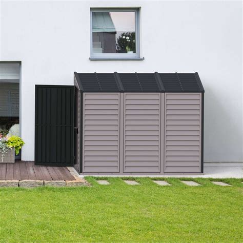 DuraMax 4X8 SideMate Vinyl Shed with Foundation (Gray) [36625] | Free ...