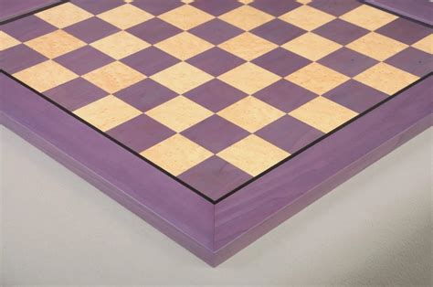 Signature Traditional Chess Board Purpleheart & BE Maple – US Chess Sales