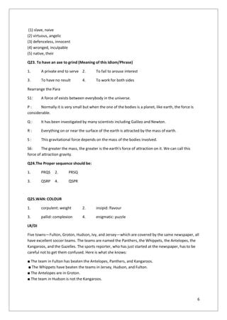 Aptitude question paper | PDF