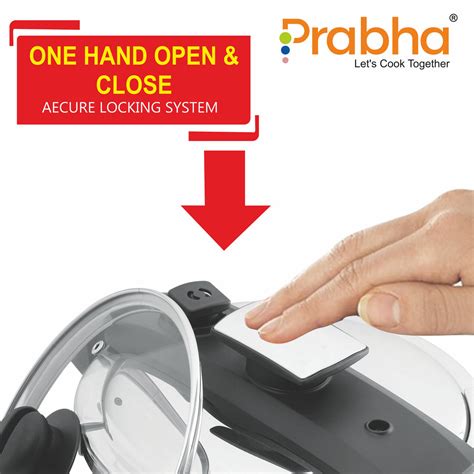 Stainless Steel Clip On Pressure Cooker With Outer Lid | PrabhaSteel