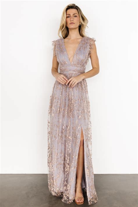 Arlene Shimmer Gown | Dusty Lilac + Rose – Baltic Born