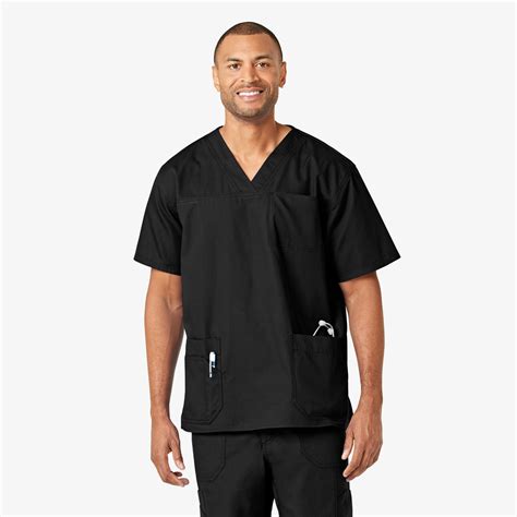 Buy Ripstop & Sub-Scrubs Men's Bi-Swing 4-Pocket V-Neck Scrub Top ...