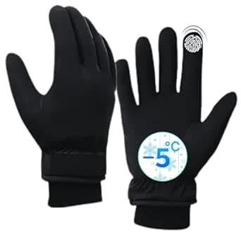 Buy Waterproof Touch Screen Winter Gloves for Men, Splashproof and ...