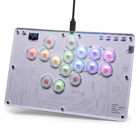 Yoxxzus Leverless Arcade Stick 16keys All Button Arcade Controller ...