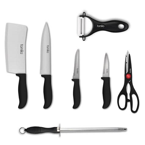 Buy Familia KS-7 Stainless Steel Kitchen Knife Set with Scissor ...