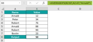 Image result for Array Function within an Averageifs