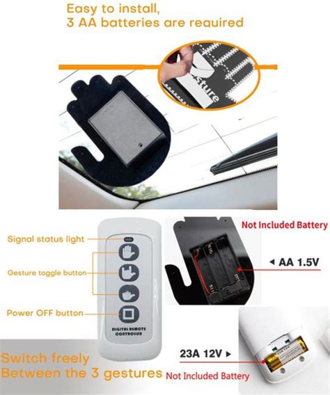MATIES Fun Hand gesture light with Remote Back Window sign & Funny Car ...