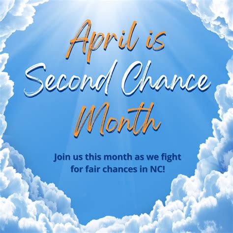 April is Second Chance Month – North Carolina Justice Center