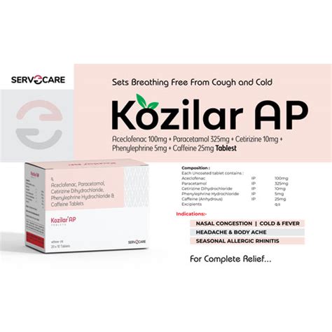 Kozilar - AP Tablets Servocare Lifesciences