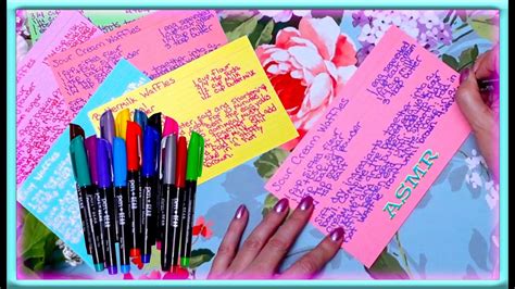 Image result for ASMR Writing Notes