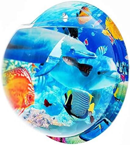 Emily Pets Fish Bowl, Hanging Ball Wall Aquarium Acrylic Fish Tank ...
