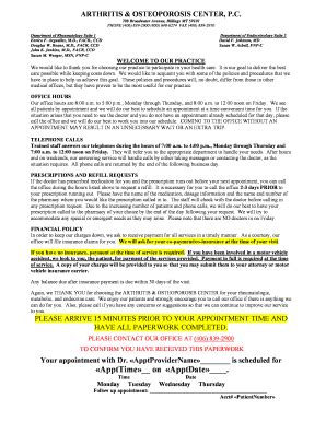 ARTHRITIS & OSTEOPOROSIS CENTER, P - Fill and Sign Printable Template ...