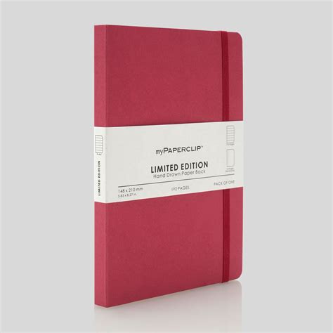 Buy myPAPERCLIP Limited Edition Soft Cover Raspberry A5 Ruled Notebook ...